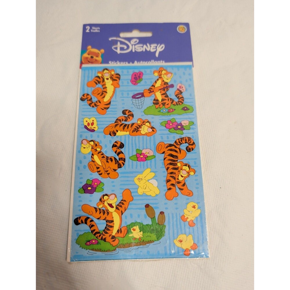 Sandylion Disney Stickers Winnie the Pooh's TIGER Sealed Pkg (2) Sheets NIP VTG